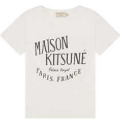 在庫処分 メゾンキツネ MAISON KITSUNE クルーネックTシャツ TEE-SHIRT PALAIS ROYAL パレ ロワイヤル レディース
