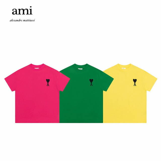 AMI PARIS アミパリ AMI DE COEUR アミ ドゥ クール カットソー Tシャツ ユニセックス 半袖 メンズ レディース カジュアル カップル コッ
